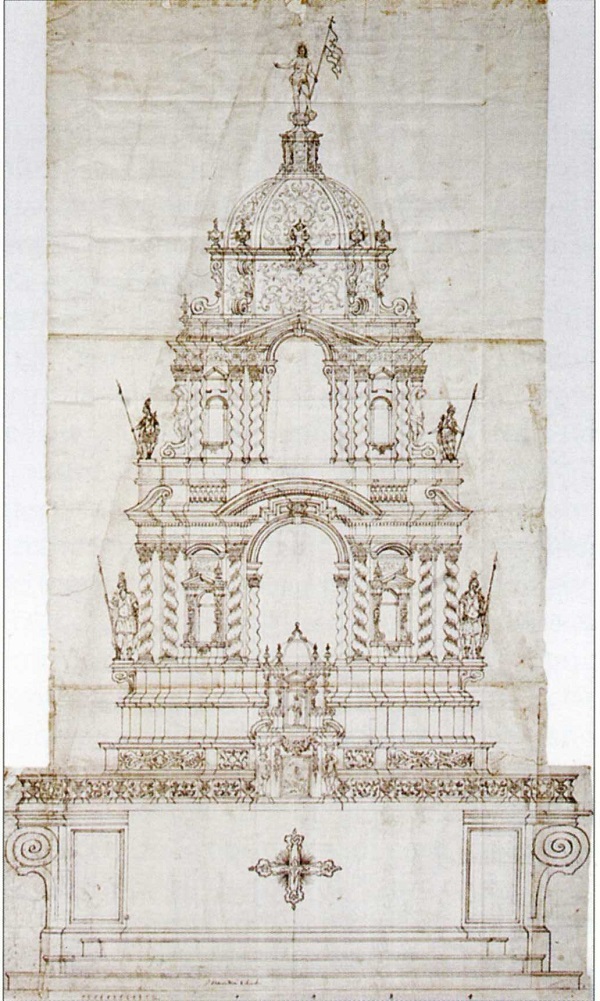 cherubino-mezzanzanica-disegno-altare-parabiago-milano-chiesa-parrocchiale