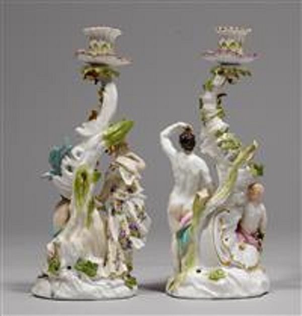 candelieri-autunno-primavera-meissen-porcellanaFigura D. Autunno e Primavera, Koller, Zurigo, asta A170, 15-9-2014, lotto n. 1804.