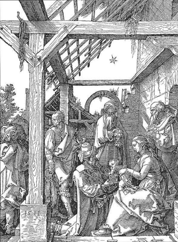 albrecht-dürer-adorazione-magi-1511-incisione