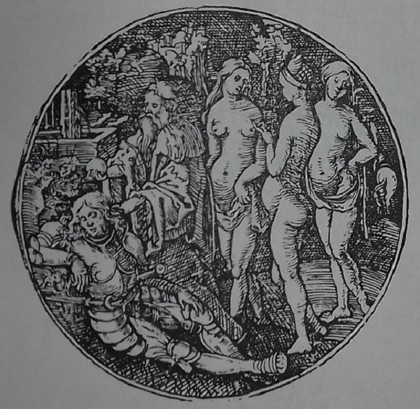 dürer-jorg-breu-giudizio-di-paride-1540-incisione