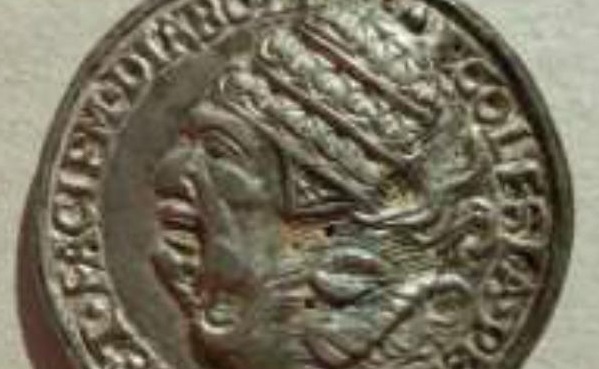 papa-demonio-666-cardinale-pagliaccio-medaglia-argento-roma-xvi-secolo