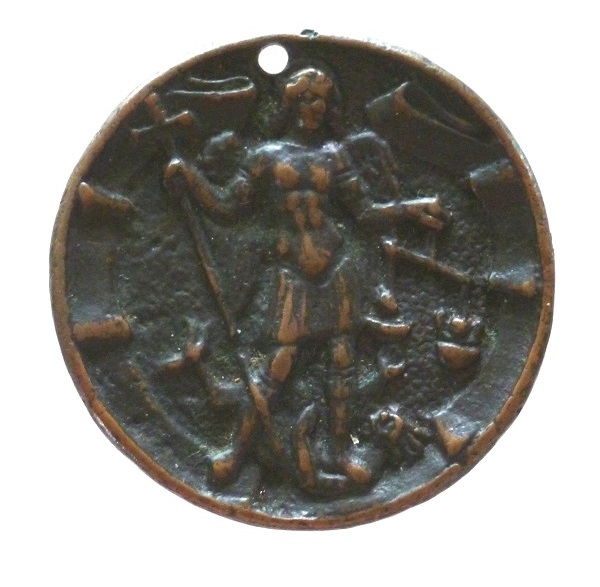 placchetta-ante-litteram-bronzo-arcangelo-michele-sicilia-xiv-secolo