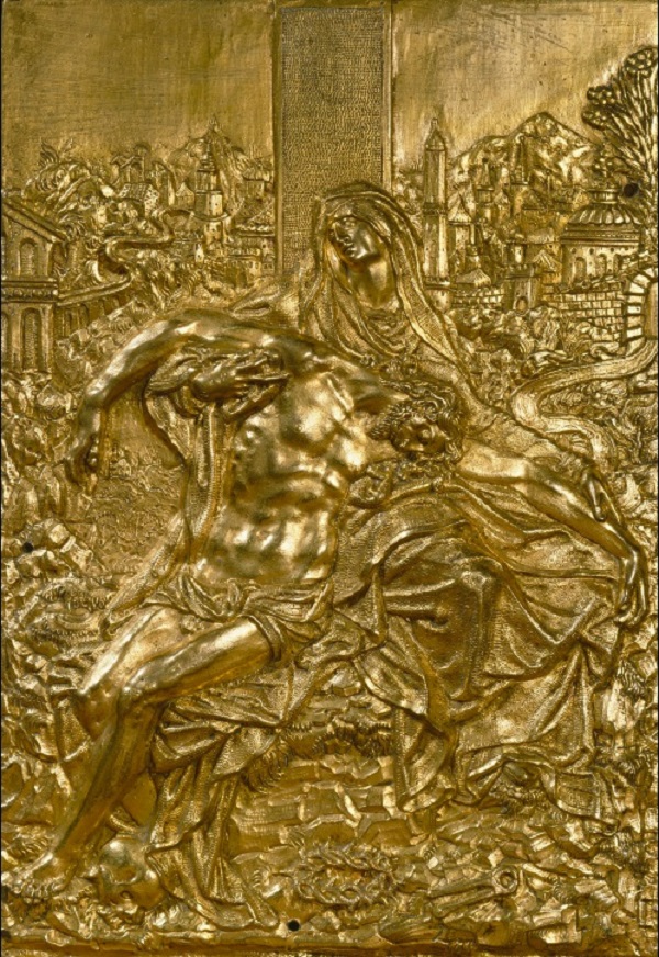 jacob-cornelis-cobaert-guglielmo-della-porta-pietà-bronzo-dorato-xvii-secolo-washington-galleria-nazionale