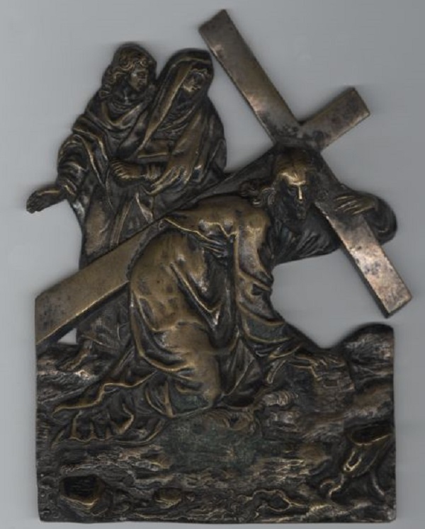 cristo-portacroce-placchetta-bronzo-xvi-secolo-santa-barbara-ad&a-museum