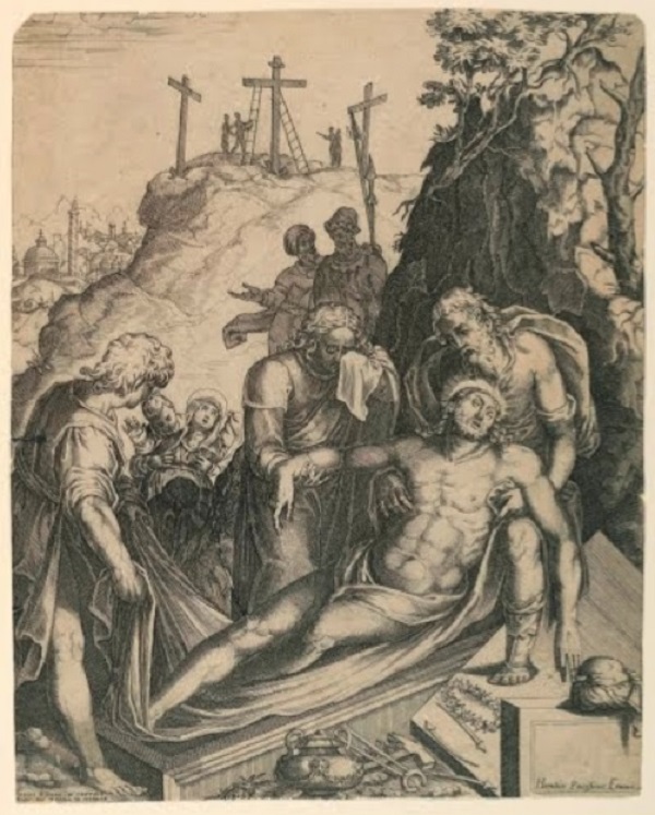 diana-scultori-paris-nogari-deposizione-incisione-1588