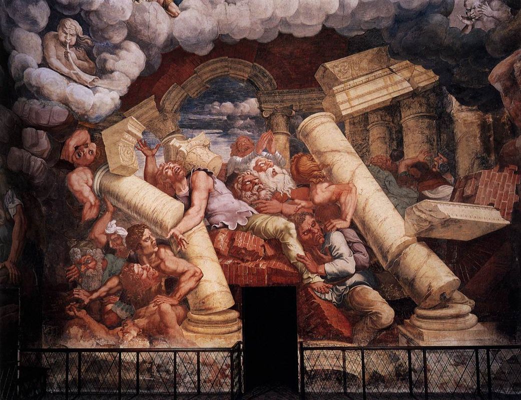 giulio-romano-sala-dei-giganti-1532-1535-affresco-mantova-palazzo-te