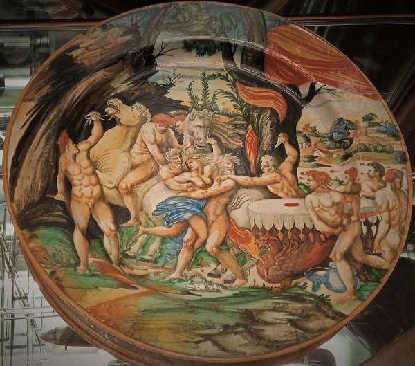 piatto-istoriato-maiolica-policroma-faenza-forlì-pietro-paolo-1548-torino-palazzo-madama