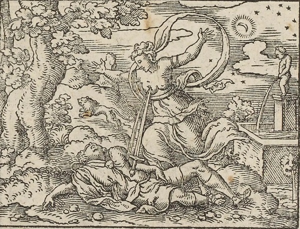 virgil-solis-piramo-e-tisbe-xilografia-tetrasticha-in-ovidii-metamorphoses-editore-corvino-feyrabent-eredi-galli-francoforte-1563
