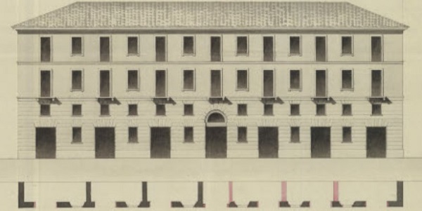 edificio-abitativo-1807-disegno-su-carta-penna-acquarello-milano-biblioteca-trivulziana
