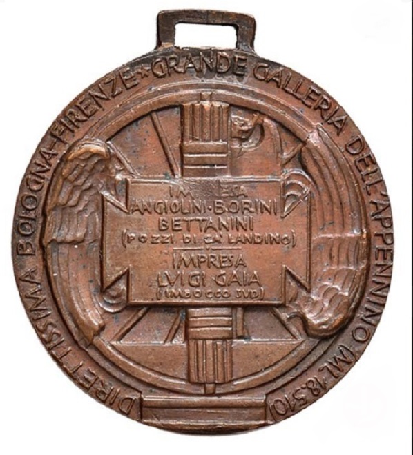 pasquale-rizzoli-medaglia-galleria-bologna-firenze-bronzo-stabilimento-stefano-johnson-milano- 1928