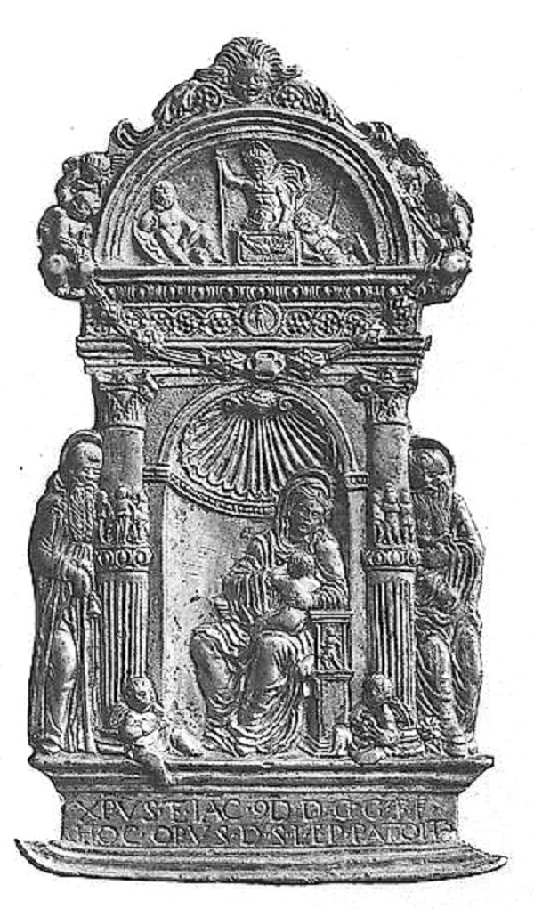 moderno-madonna-con-bambino-pace-bronzo-dorato-sambon-1528-1535