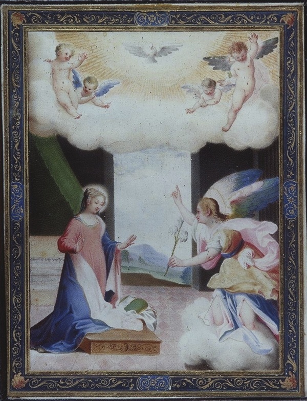 valerio-mariani-annunciazione-miniatura-1621-firenze-palazzo-pitti