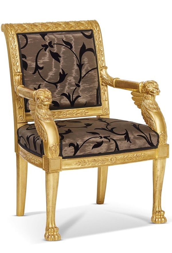 poltrona-dorata-in-stile-xx-secolo